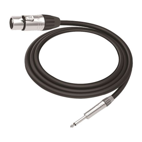 cable de audio  xlr 3 polos hembra a plug 14 in mono  conector seetronic serie m scmf3  mp2x  longitud 5m